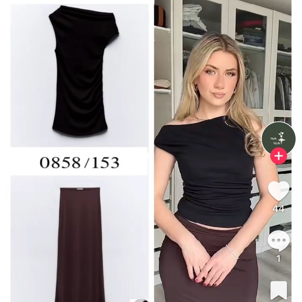 ZARA DELICATE DRAPED TOP